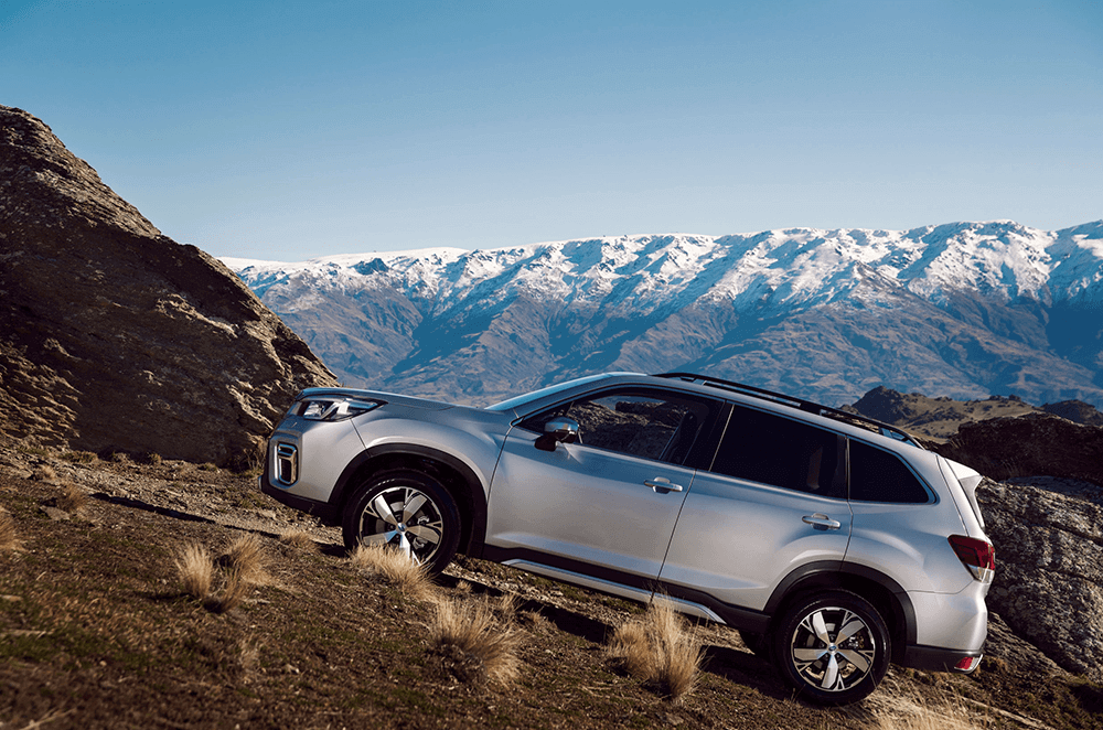 white subaru forester 2020