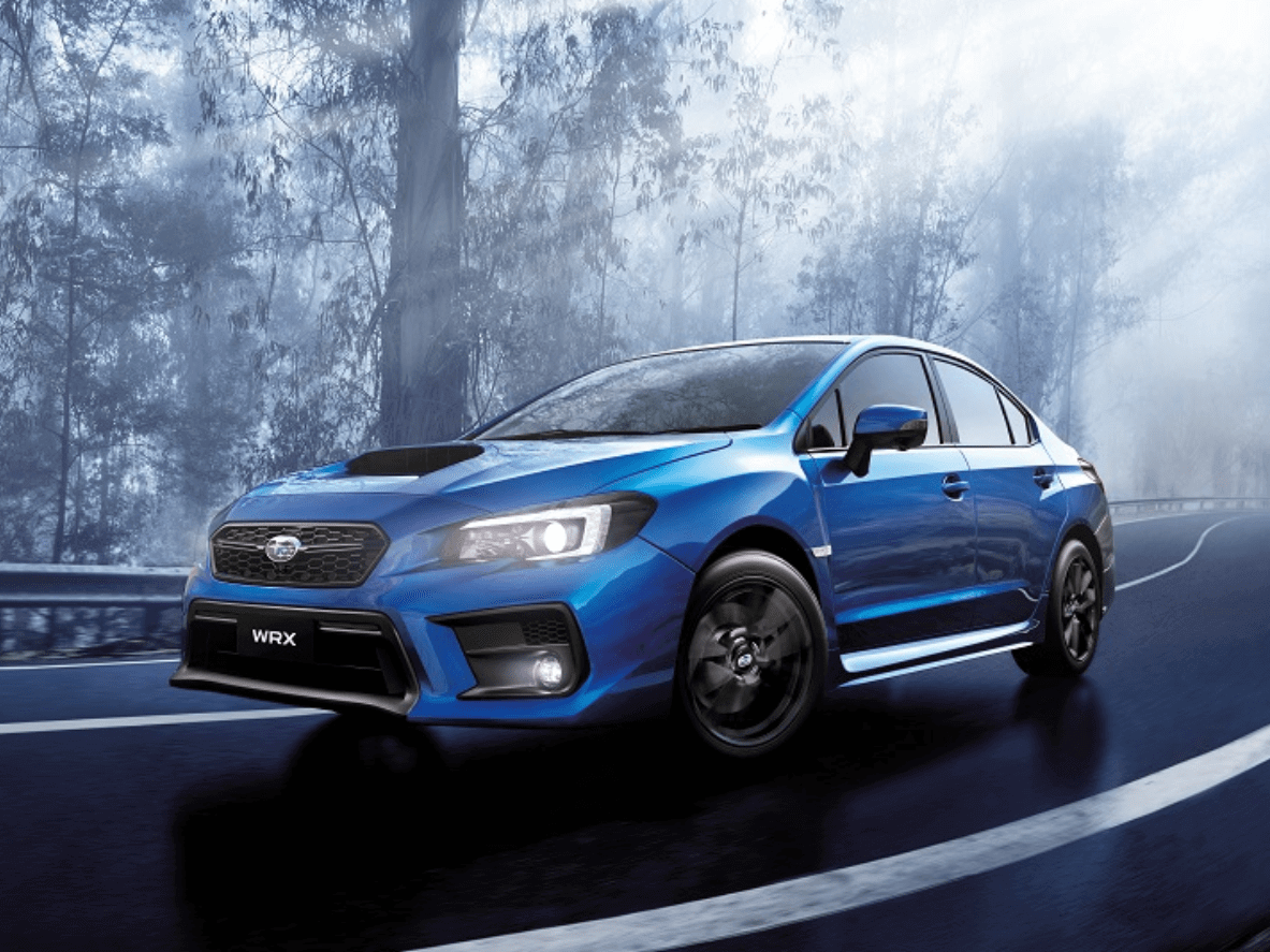 Blue Subaru WRX