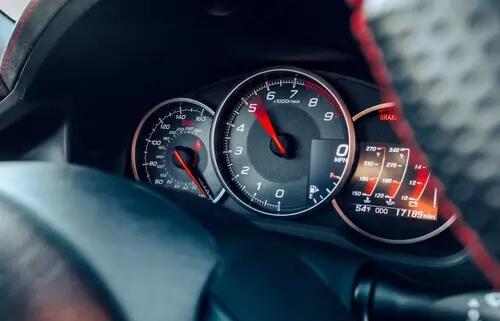 A Close up of a Subaru Car Dashboard
