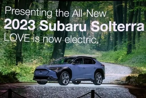 All New 2023 Subaru Solterra Electric Car