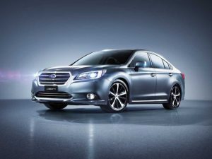 Blue Subaru Liberty
