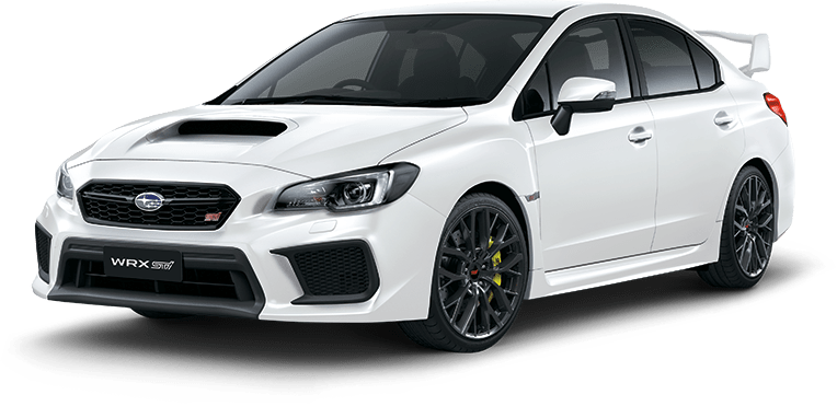 White Subaru WRX STI