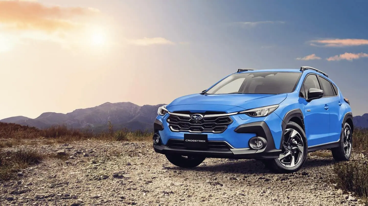 Blue Crosstrek Advanced hybrid performance