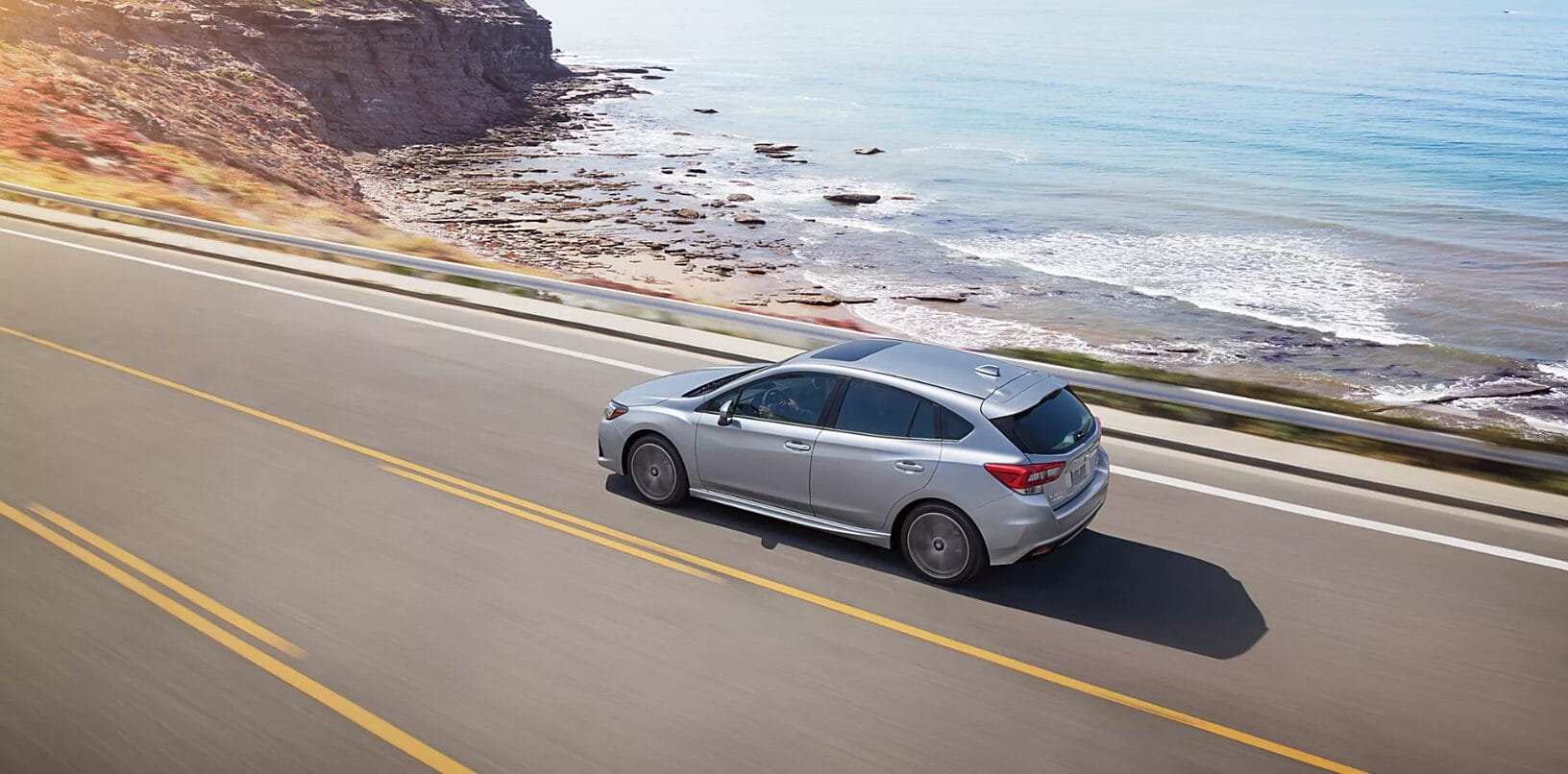 New Subaru Cars on Road