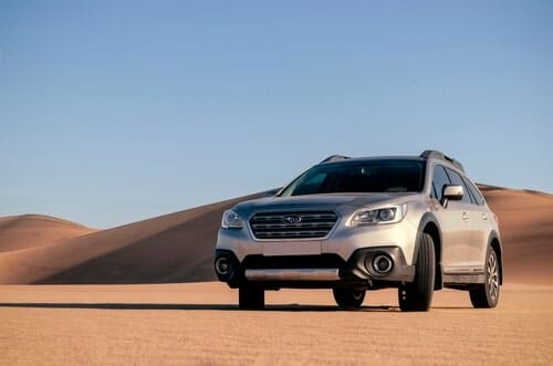Silver Subaru Outback